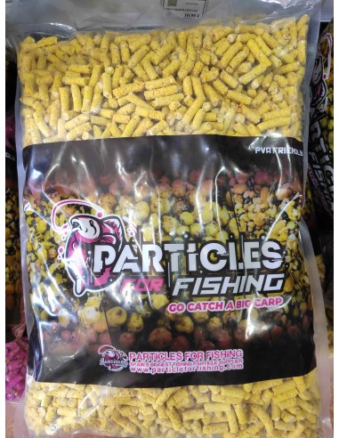 PELLETS  MAIZ CON FLUMINO PARTICLES FOR FISHING...