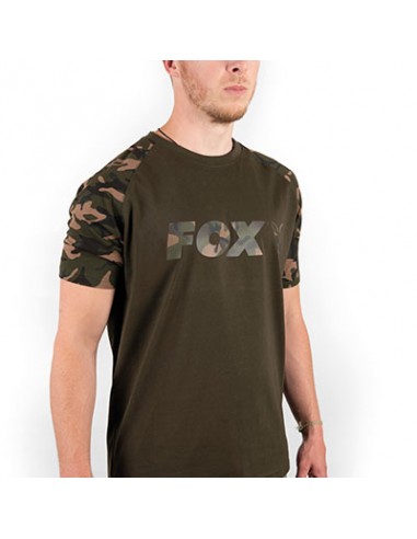 Camiseta con estampado de pecho Fox Camo/Caqui