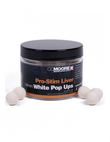 CC Moore Pro-Stim Liver White Pop Ups 14mm