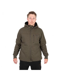 Chaqueta Sherpa Fox Collection verde y negra M