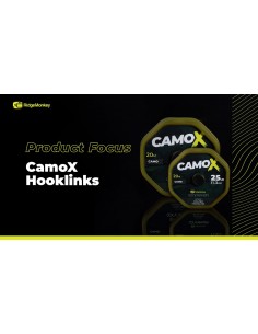 RIDGEMONKEY CONNEXION CAMO X STIFF COATED HOOKLING 25LB...