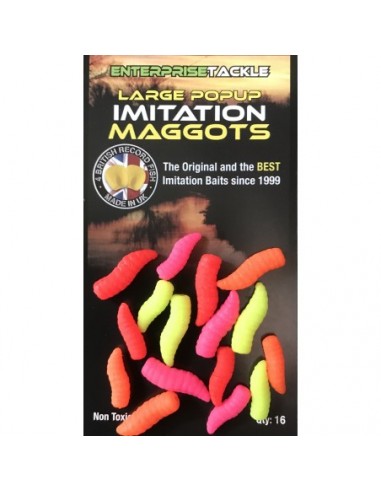 GUSANOS IMITATION LARGE - COLORES FLUOR MIXTO 16