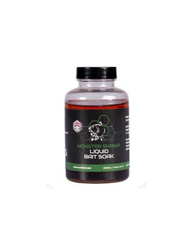 NASH MONSTER SHRIMP LIQUID BAIT SOAK 250ML