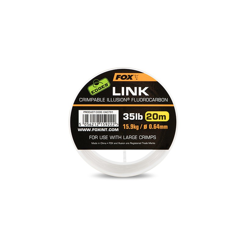 FLUOROCARBON EDGES® LINK CRIMPABLE ILLUSION® - 20M