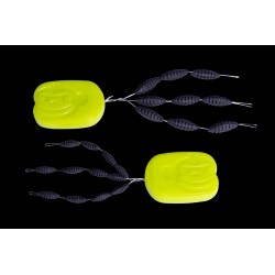 Plomos de tungsteno con fondo de roca