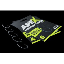 ANZUELO Ape-X Medium Curve Barbed Nº 6 Bulk Pack