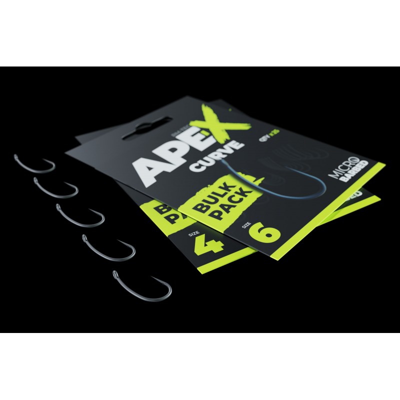 ANZUELO Ape-X Curve Barbed Nº6 Bulk Pack