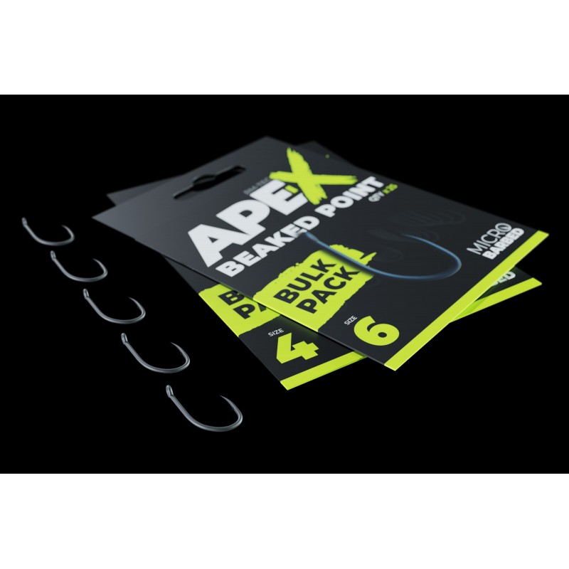 ANZUELO Ape-X Beaked Point Barbed Nº 6 Bulk Pack