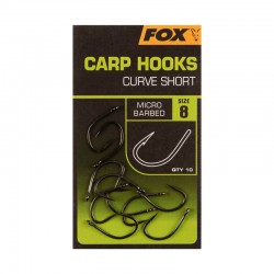 ANZUELO FOX® CARP HOOKS CURVE SHORT X10 Nº8 2