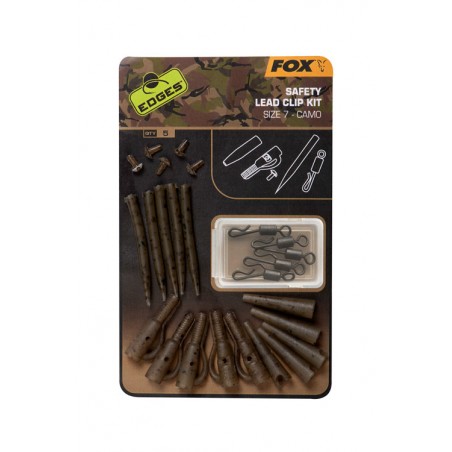 FOX EDGES™ CAMO SAFETY LEAD CLIP KIT (SIZE 7)